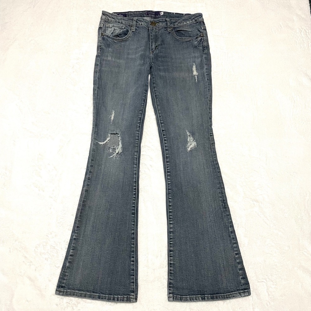 Vintage Vigoss Bootcut Jeans Distressed Denim Medium‎ Wash Style Women's Size 5